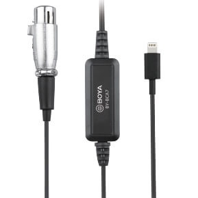 BOYA Adapter BY-BCA7 XLR-Lightning in de groep HOME ELECTRONICS / Audio & Beeld / Handmicrofoons bij TP E-commerce Nordic AB (38-75008)