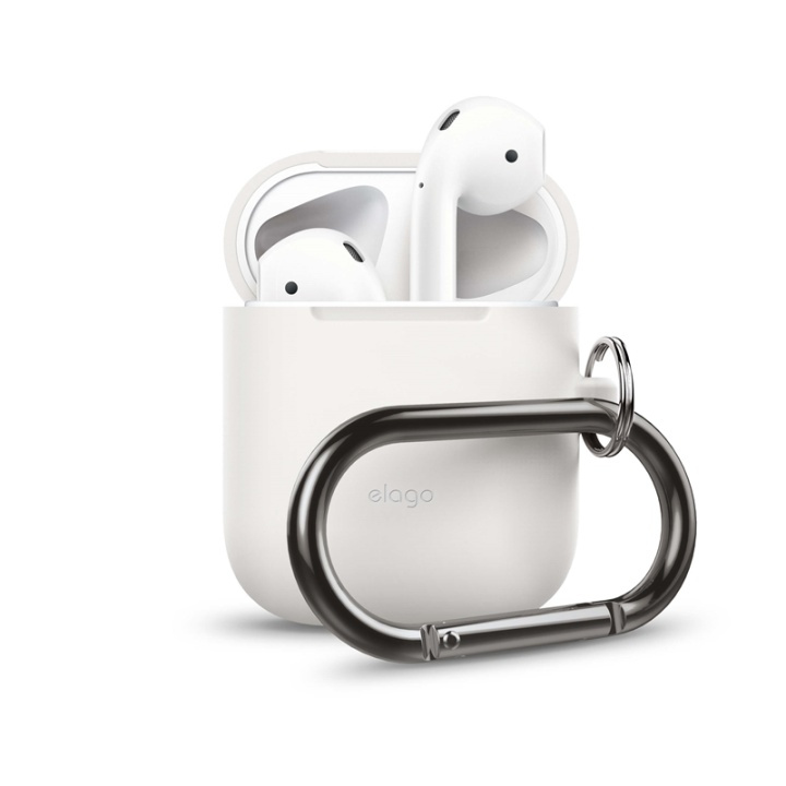 ELAGO Airpod Hang Case White in de groep HOME ELECTRONICS / Audio & Beeld / Koptelefoon & Accessoires / Accessoires bij TP E-commerce Nordic AB (38-75023)