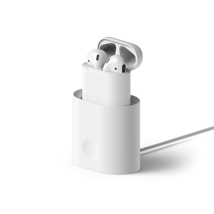 ELAGO Airpod Charging Stand White in de groep HOME ELECTRONICS / Audio & Beeld / Koptelefoon & Accessoires / Accessoires bij TP E-commerce Nordic AB (38-75032)