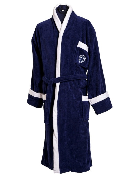 Lord Nelson Victory Velour Robe Marin L/XL in de groep HUISHOUDEN & TUIN / Badkamer / Badjassen bij TP E-commerce Nordic AB (38-75397-MA)