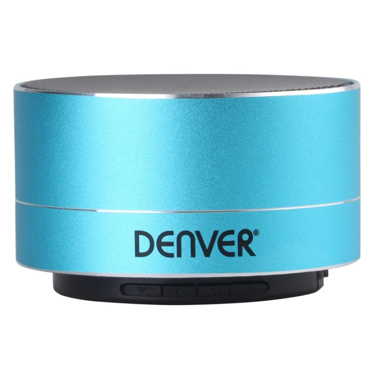 Denver Bluetooth-högtalare Blå in de groep HOME ELECTRONICS / Audio & Beeld / Luidsprekers & accessoires / Bluetooth-luidsprekers / Draagbare luidsprekers bij TP E-commerce Nordic AB (38-76708)