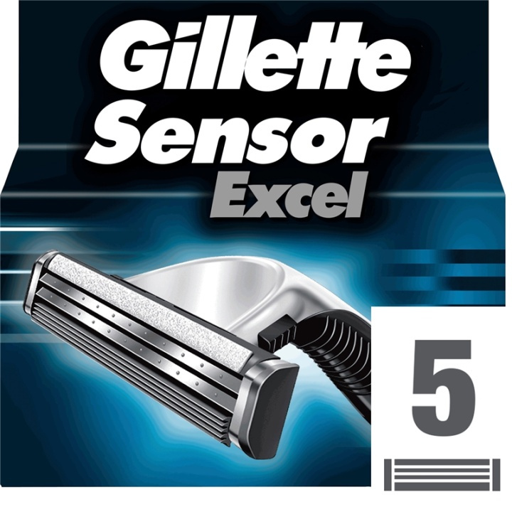 Gillette Sensor Excel 5p in de groep BEAUTY & HEALTH / Haar & Styling / Scheren & Trimmen / Scheermessen & Accessoires bij TP E-commerce Nordic AB (38-76990)