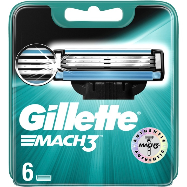 Gillette Mach3 Base 6p in de groep BEAUTY & HEALTH / Haar & Styling / Scheren & Trimmen / Scheermessen & Accessoires bij TP E-commerce Nordic AB (38-76998)