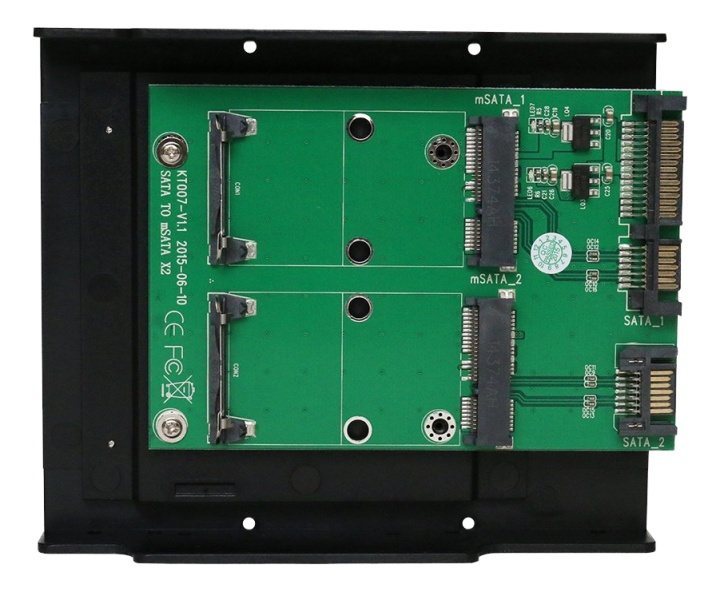 SATA TO mSATA x2convertor Support mSATA SSD:30*30mm, 30*50mm in de groep COMPUTERS & RANDAPPARATUUR / Computeronderdelen / Harde schijven / Chassisventilatoren bij TP E-commerce Nordic AB (38-77156)