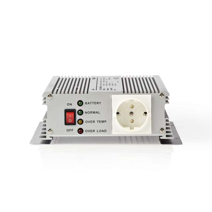 Nedis Omvormer Gemodificeerde Sinusgolf | Ingangsvoltage: 12 V DC | Apparaat stroomoutput: Type F (CEE 7/3) | 230 V AC 50 Hz | 600 W | Piekvermogen: 1500 W | Accuklemmen | Zilver in de groep HUISHOUDEN & TUIN / Elektriciteit & Verlichting / Spanning converters bij TP E-commerce Nordic AB (38-77428)