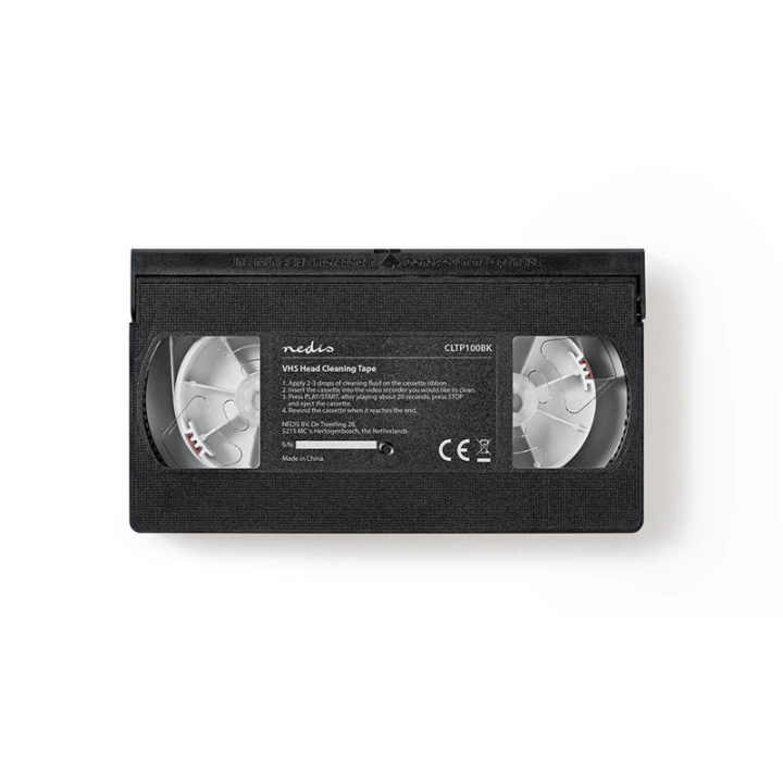 Nedis VHS-Reinigingscassette | 20 ml | VHS-Koppen | Zwart in de groep HOME ELECTRONICS / Audio & Beeld / TV & Accessoires / Draadloze mediaspeler bij TP E-commerce Nordic AB (38-77448)