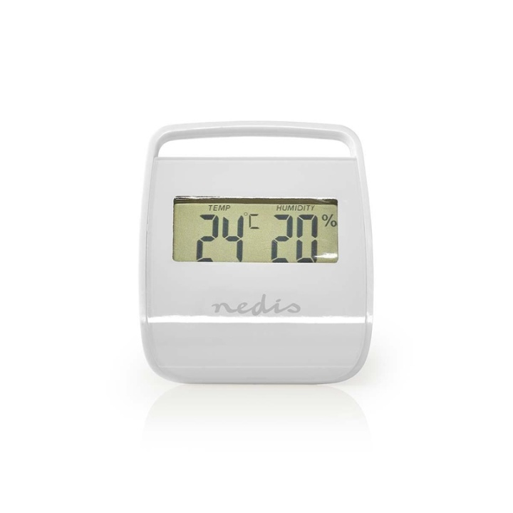 Nedis Digitale thermometer | Binnen | Binnentemperatuur | Luchtvochtigheid binnenshuis | Wit in de groep HUISHOUDEN & TUIN / Ventilatoren & Klimaatproducten / Thermometers en weerstations bij TP E-commerce Nordic AB (38-77495)