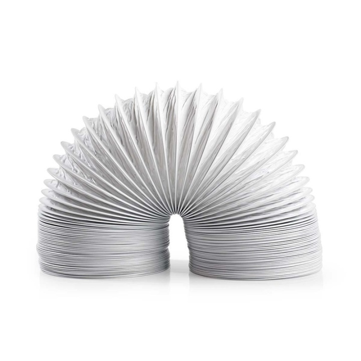 Nedis PVC Luchtafvoerslang | 100 mm | 1.50 m | Geschikt voor: Air Ventilation / Tumble Dryers | Wit in de groep HUISHOUDEN & TUIN / Schoonmaakproducten / Overige schoonmaakaccessoires bij TP E-commerce Nordic AB (38-77639)