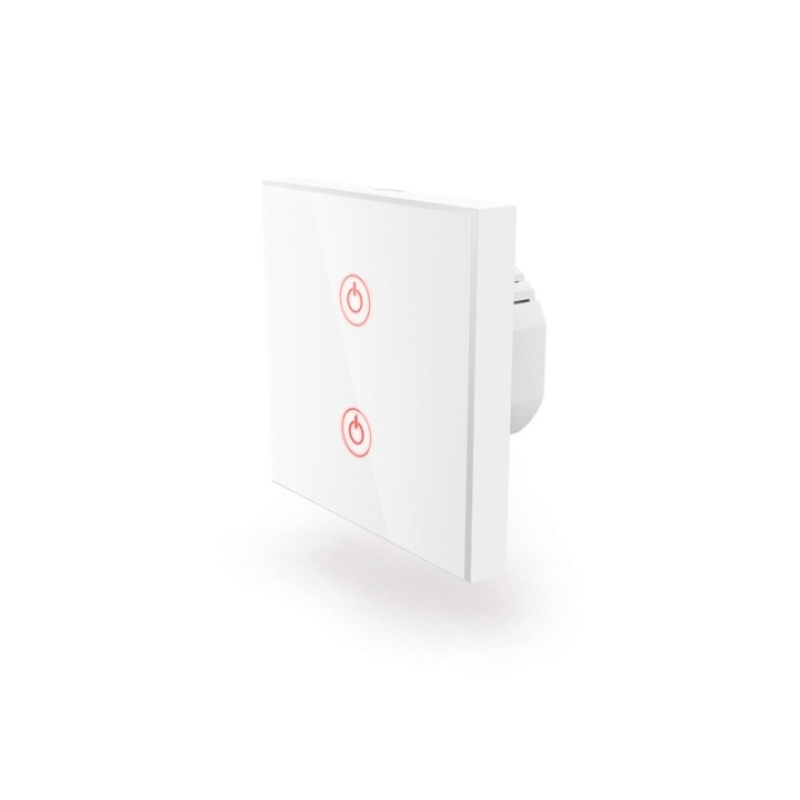 HAMA WiFi Touch-Wallswitch, white in de groep HUISHOUDEN & TUIN / Smart home / Slimme verlichting bij TP E-commerce Nordic AB (38-77721)