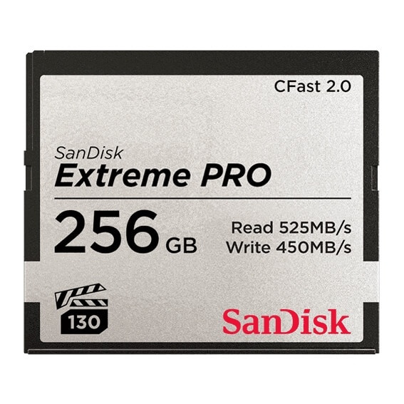 SANDISK Cfast 2.0 Extreme Pro 256GB 525MB/s VPG130 in de groep HOME ELECTRONICS / Opslagmedia / Geheugenkaarten / SD/SDHC/SDXC bij TP E-commerce Nordic AB (38-77989)