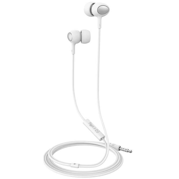 Celly UP500 Stereoheadset In-ear Vit in de groep HOME ELECTRONICS / Audio & Beeld / Koptelefoon & Accessoires / Koptelefoon bij TP E-commerce Nordic AB (38-78121)