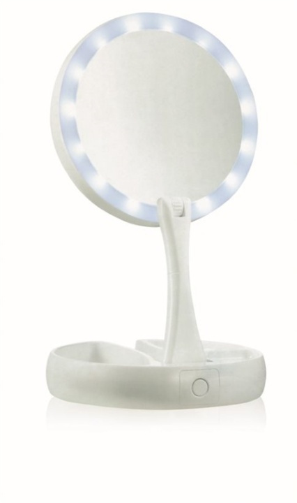 Cenocco Opvouwbare LED-spiegel (CC-9050) in de groep BEAUTY & HEALTH / Makeup / Make-up spiegel bij TP E-commerce Nordic AB (38-78476)