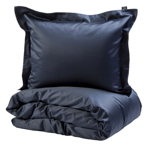 Kosta Linnewäfveri Manchester Satijnen Kussensloop 50x60cm, Navy in de groep HUISHOUDEN & TUIN / Interieur / Beddengoed bij TP E-commerce Nordic AB (38-78731-MA)