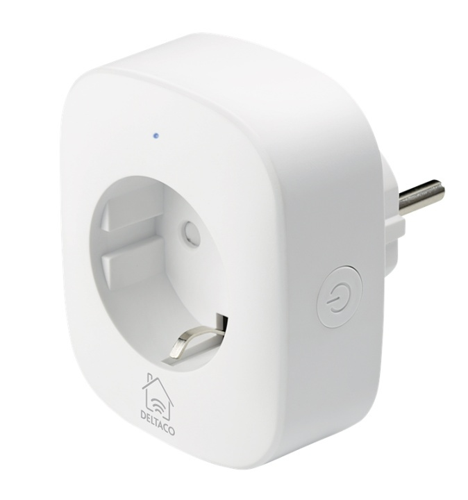DELTACO SMART HOME Smart Plug with energy monitoring, 2.4GHz, white in de groep HUISHOUDEN & TUIN / Smart home / Energie meter bij TP E-commerce Nordic AB (38-79217)