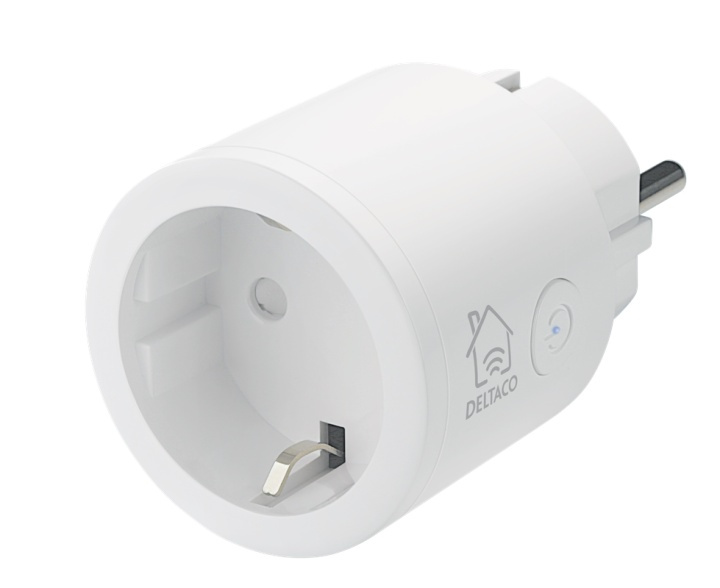 DELTACO SMART HOME switch, WiFi 2.4GHz, 1xCEE 7/3, 10A, timer, 220-240 in de groep HUISHOUDEN & TUIN / Smart home / Smart plugs bij TP E-commerce Nordic AB (38-79219)