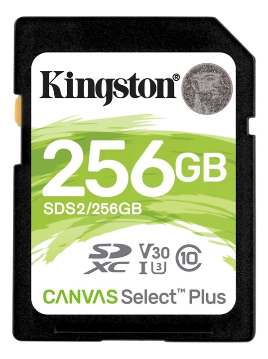 Kingston 256GB SDXC Canvas Select Plus 100R C10 UHS-I U3 V30 in de groep HOME ELECTRONICS / Opslagmedia / Geheugenkaarten / SD/SDHC/SDXC bij TP E-commerce Nordic AB (38-79232)