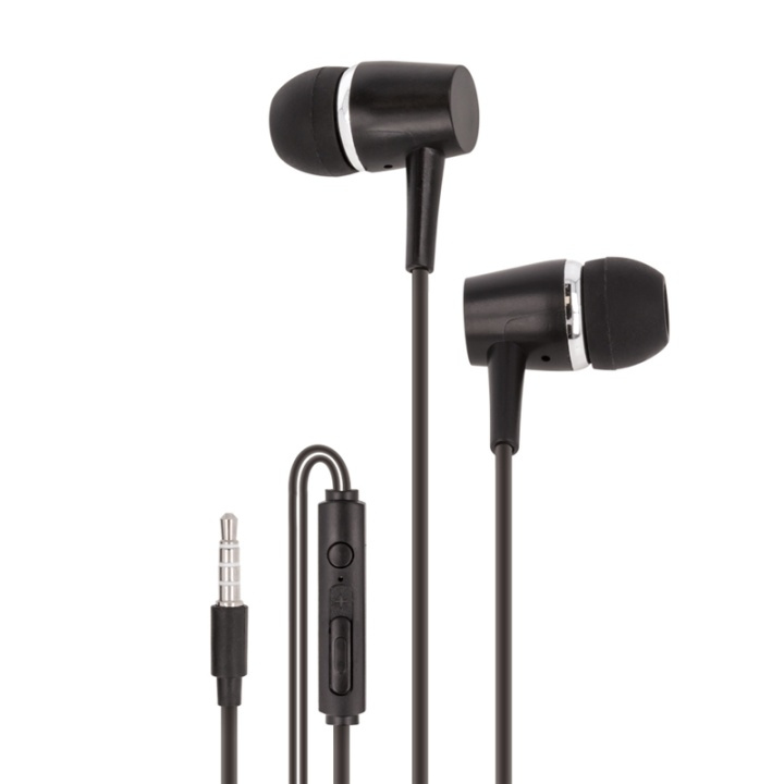 Maxlife MXEP-02 - In-Ear hörlurar med mic, Svart in de groep HOME ELECTRONICS / Audio & Beeld / Koptelefoon & Accessoires / Koptelefoon bij TP E-commerce Nordic AB (38-79272)