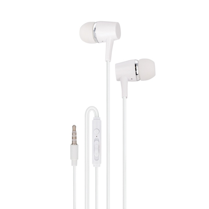 Maxlife MXEP-02 - In-ear hoofdtelefoon met microfoon, wit in de groep HOME ELECTRONICS / Audio & Beeld / Koptelefoon & Accessoires / Koptelefoon bij TP E-commerce Nordic AB (38-79273)
