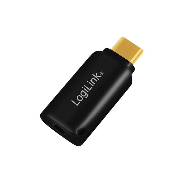 LogiLink USB-C 3,5mm-ljudadapter m DAC in de groep HOME ELECTRONICS / Kabels & Adapters / Audio Analoog / Adapters bij TP E-commerce Nordic AB (38-79409)