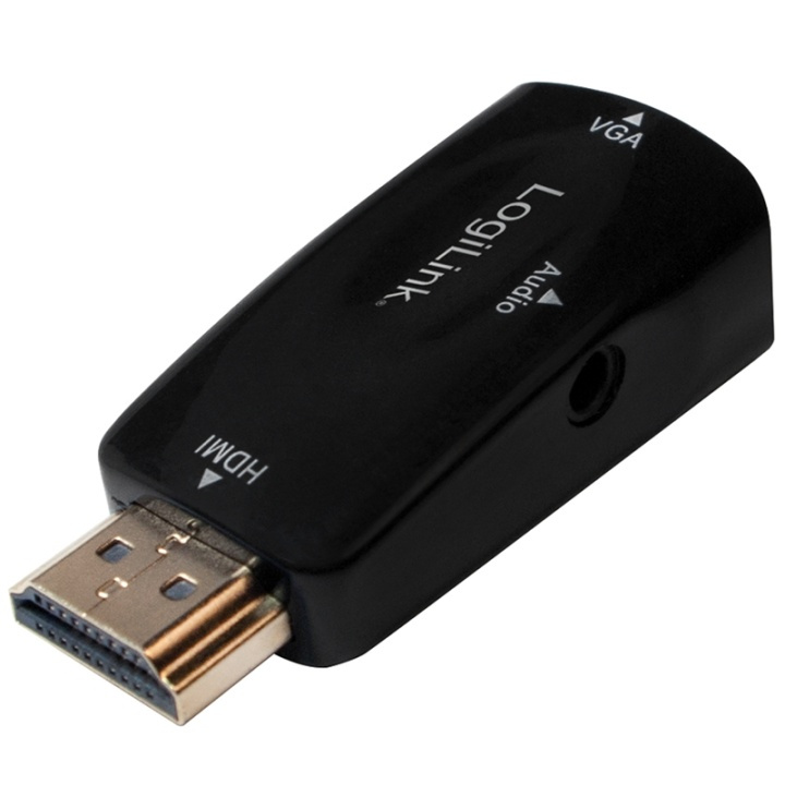 LogiLink HDMI-hane -> VGA-hona + ljud in de groep HOME ELECTRONICS / Kabels & Adapters / HDMI / Adapters bij TP E-commerce Nordic AB (38-79635)