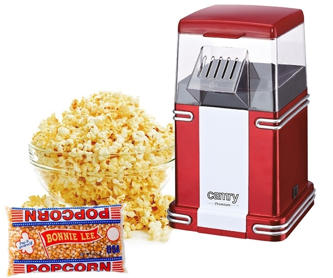 POPCORNPAKET! Retro Popcornmaskin och 500g popcorn in de groep HUISHOUDEN & TUIN / Huishoudelijke apparaten / Popcornmachines bij TP E-commerce Nordic AB (38-79749)