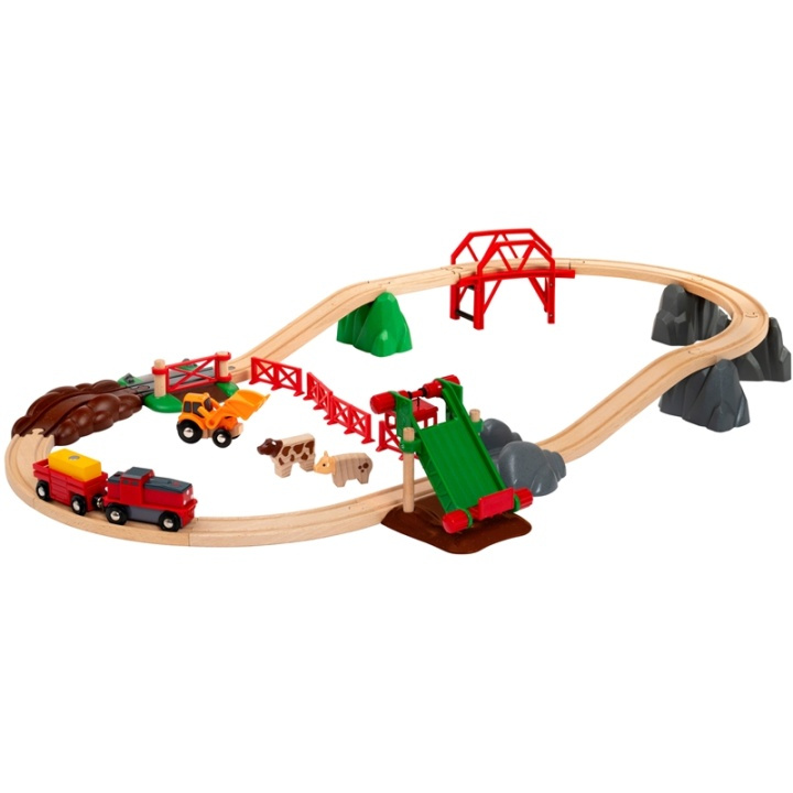 Brio 33984 Bondgårdsset med djur in de groep SPEELGOED, KINDER- & BABYPRODUCTEN / Speelgoed / Bouwspeelgoed / Brio treinrails bij TP E-commerce Nordic AB (38-79969)