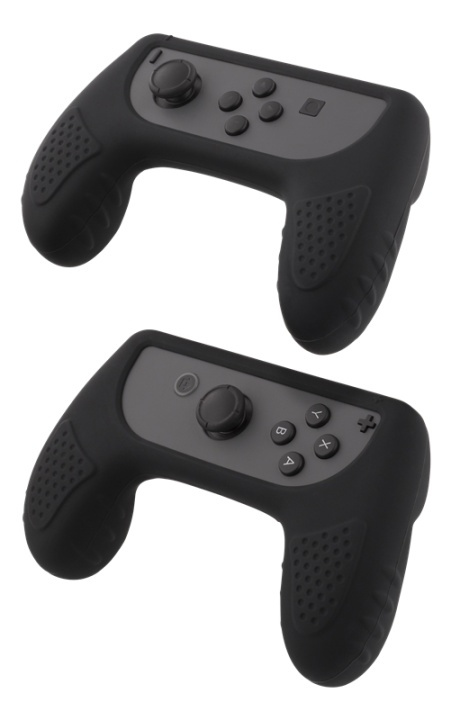 DELTACO GAMING Nintendo Switch Joy-Con silicone grips, black in de groep HOME ELECTRONICS / Spelconsoles en accessoires / Nintendo Switch / Accessoires bij TP E-commerce Nordic AB (38-80052)