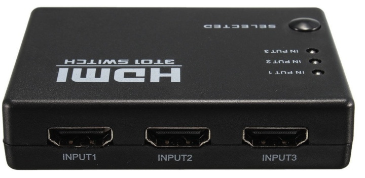 HDMI Switch 3x1 1080p med fjärrkontroll in de groep COMPUTERS & RANDAPPARATUUR / Computerkabels / Schakelaars bij TP E-commerce Nordic AB (38-80524)
