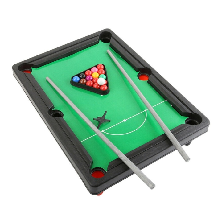 Mini-biljardbord inkl. triangel, 2st köer och 11st bollar in de groep SPEELGOED, KINDER- & BABYPRODUCTEN / Spelletje / Bordspellen bij TP E-commerce Nordic AB (38-80597)