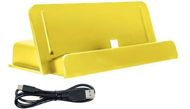Oplaadstandaard voor Switch en Switch Lite, Geel in de groep HOME ELECTRONICS / Spelconsoles en accessoires / Nintendo Switch / Accessoires bij TP E-commerce Nordic AB (38-81070)