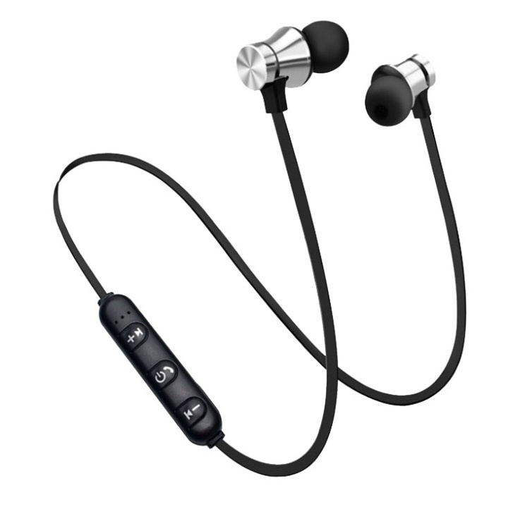 Draadloze Bluetooth-oortelefoons, Waterbestendig, Zilver in de groep HOME ELECTRONICS / Audio & Beeld / Koptelefoon & Accessoires / Koptelefoon bij TP E-commerce Nordic AB (38-81108)