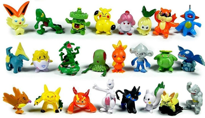 24st söta och färgglada pokémonfigurer in de groep SPEELGOED, KINDER- & BABYPRODUCTEN / Speelgoed / Figuren & miniaturen bij TP E-commerce Nordic AB (38-81121)