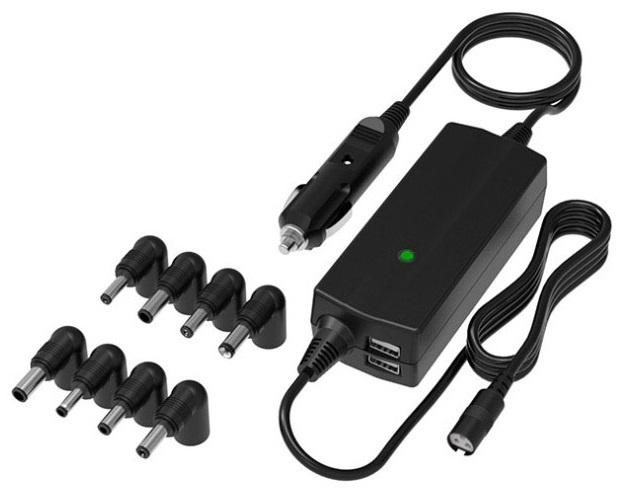 Universele autolaptoplader, 8 connectoren in de groep AUTO / Auto-accessoires / 12 volt-accessoires bij TP E-commerce Nordic AB (38-81199)