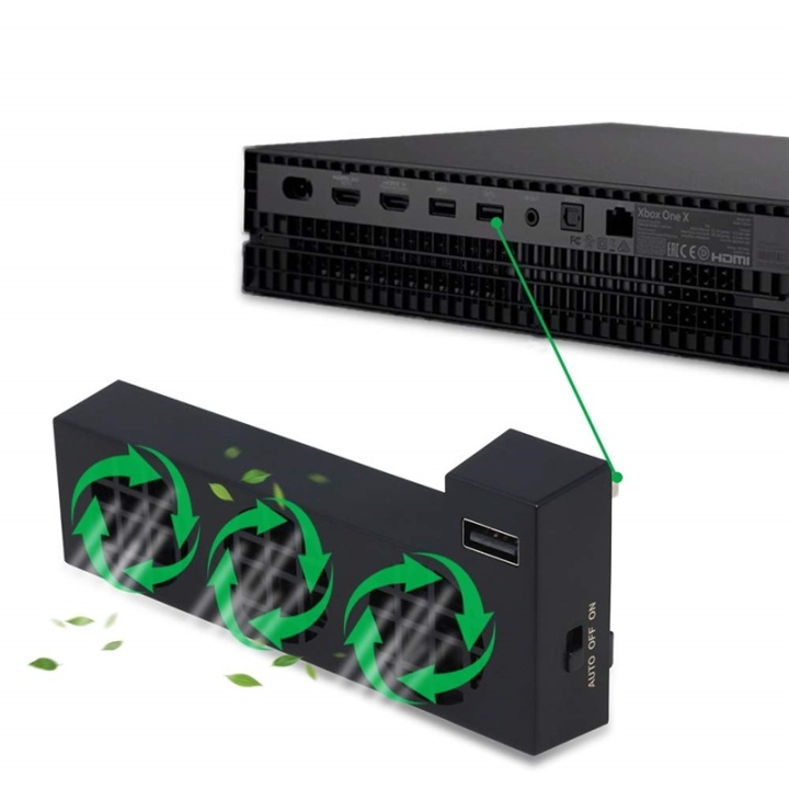 Externe koelventilator voor Xbox One X, zwart in de groep HOME ELECTRONICS / Spelconsoles en accessoires / Xbox One / Accessoires bij TP E-commerce Nordic AB (38-81253)