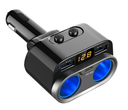 12V Förgrenare, 2 st 12V-uttag, 3 USB-uttag in de groep AUTO / Auto-accessoires / 12 volt-accessoires bij TP E-commerce Nordic AB (38-81330)