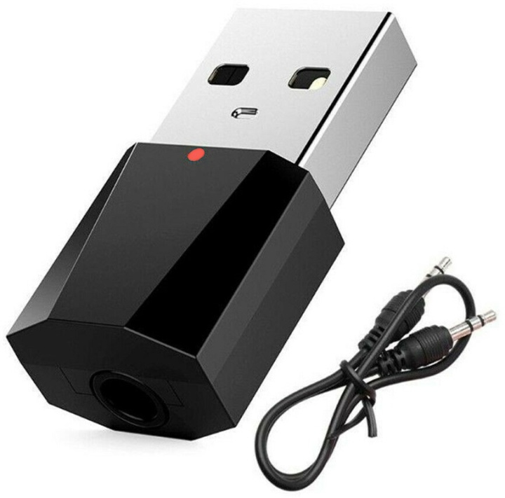 Bluetooth-audiozender USB, zwart in de groep HOME ELECTRONICS / Audio & Beeld / Draadloze audio transmitter bij TP E-commerce Nordic AB (38-81336)
