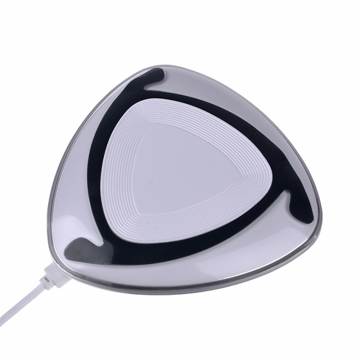 Draadloze Qi oplader 5V 1A, Wit/Zwart in de groep SMARTPHONE & TABLETS / Opladers & Kabels / Draadloze Qi-oplader bij TP E-commerce Nordic AB (38-81360)