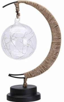 Tafellamp met een hangende glazen bol in de groep HOME ELECTRONICS / Verlichting / Tafellampen bij TP E-commerce Nordic AB (38-81370)