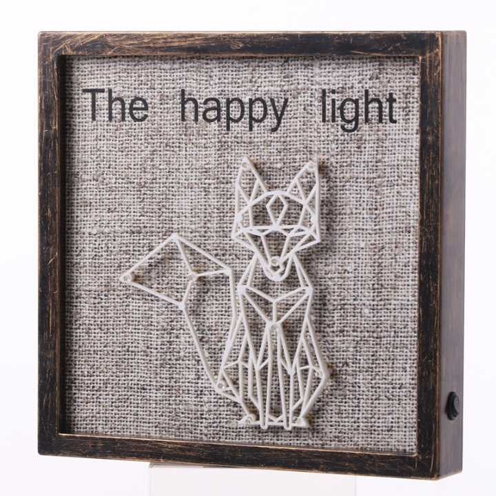 The Happy Light, Tavla met LED-verlichting, Räv in de groep HOME ELECTRONICS / Verlichting / Wandlampen bij TP E-commerce Nordic AB (38-81374)