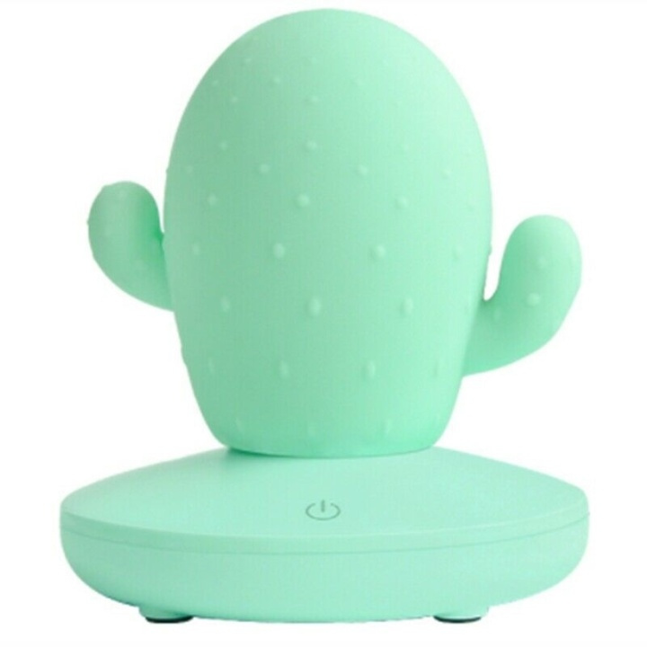 Nachtlampje in de vorm van een cactus, groen in de groep SPEELGOED, KINDER- & BABYPRODUCTEN / Kinderkamer / Babylampen / Nachtlampen bij TP E-commerce Nordic AB (38-81379)