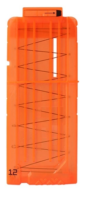 Magazine voor Nerf, 12 schoten, Oranje in de groep SPEELGOED, KINDER- & BABYPRODUCTEN / Speelgoed / Actie spel bij TP E-commerce Nordic AB (38-81392)