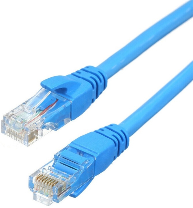 NORDIQZENZ Nätverkskabel UTP RJ45 Cat6 30cm, Blå in de groep COMPUTERS & RANDAPPARATUUR / Computerkabels / Netwerkkabels / Cat6 bij TP E-commerce Nordic AB (38-81465)