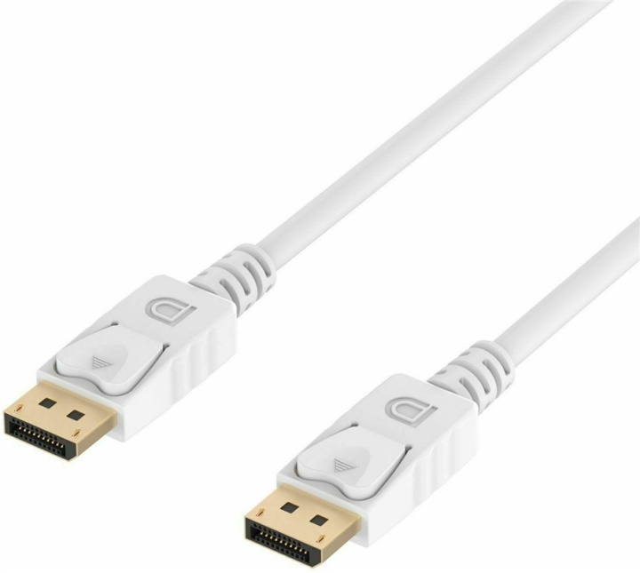 NORDIQZENZ Displayport naar Displayport kabel, Wit, 1,8m in de groep COMPUTERS & RANDAPPARATUUR / Computerkabels / DisplayPort / Kabels bij TP E-commerce Nordic AB (38-81476)