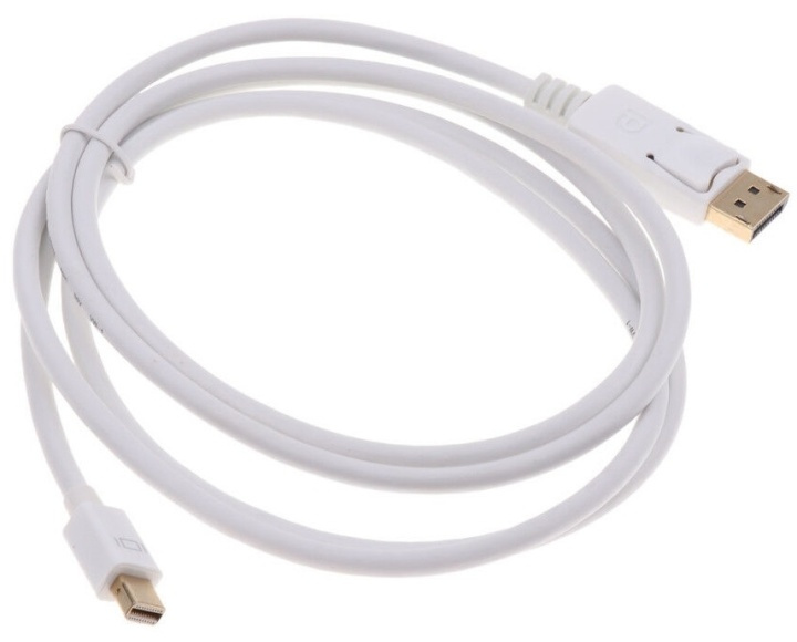 NORDIQZENZ Displayport naar mini Displayport kabel, Wit, 1,8m in de groep COMPUTERS & RANDAPPARATUUR / Computerkabels / DisplayPort / Kabels bij TP E-commerce Nordic AB (38-81479)