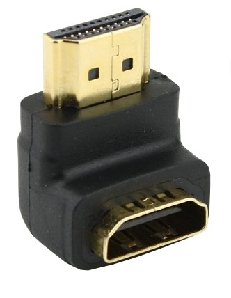 NORDIQZENZ Adapter HDMI vrouwelijk naar haaks HDMI mannelijk in de groep HOME ELECTRONICS / Kabels & Adapters / HDMI / Adapters bij TP E-commerce Nordic AB (38-81483)
