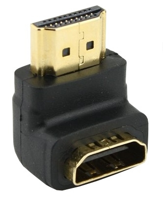 NORDIQZENZ HDMI vrouwelijke adapter naar schuine HDMI mannelijke adapter in de groep HOME ELECTRONICS / Kabels & Adapters / HDMI / Adapters bij TP E-commerce Nordic AB (38-81483)
