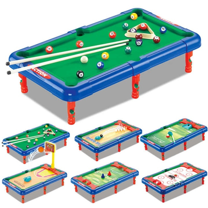 7-in-1 Mini Biljarttafel, 7 verschillende spellen om uit te kiezen in de groep SPEELGOED, KINDER- & BABYPRODUCTEN / Spelletje / Bordspellen bij TP E-commerce Nordic AB (38-81549)