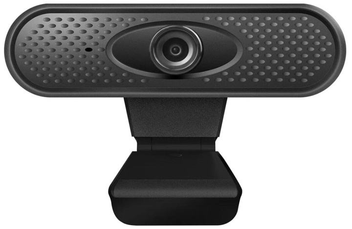 Webcam met ingebouwde microfoon, 1920x1080P, zwart in de groep COMPUTERS & RANDAPPARATUUR / Computeraccessoires / Webcamera\'s bij TP E-commerce Nordic AB (38-81560)