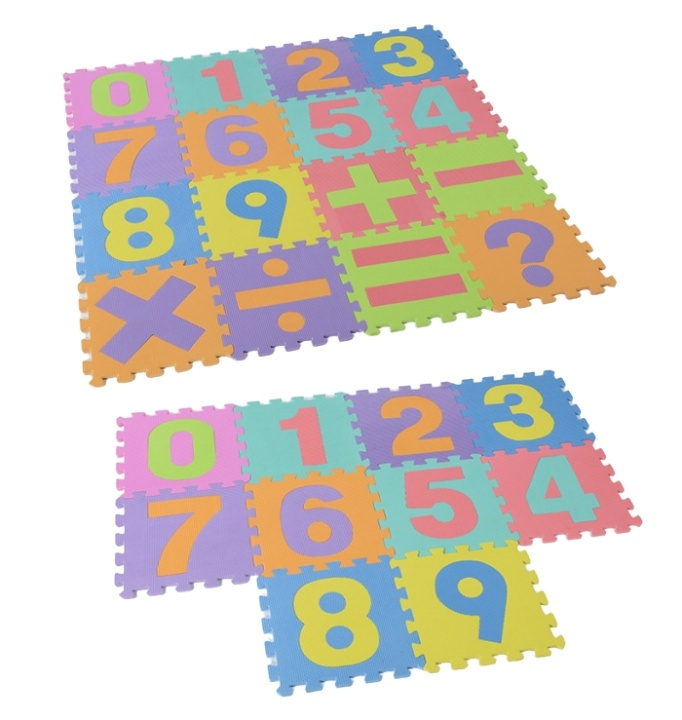 Pusselmatta med siffor och symboler in de groep SPEELGOED, KINDER- & BABYPRODUCTEN / Speelgoed / Kinderpuzzel bij TP E-commerce Nordic AB (38-81592)