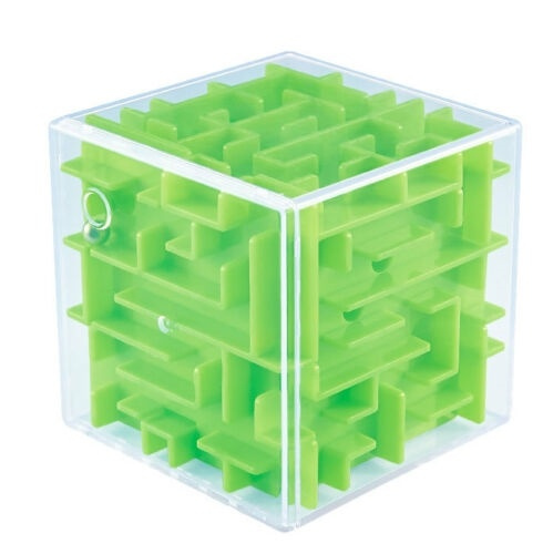 Labyrintspel in kubus, Groen in de groep SPEELGOED, KINDER- & BABYPRODUCTEN / Spelletje / Kinderspellen bij TP E-commerce Nordic AB (38-81615)